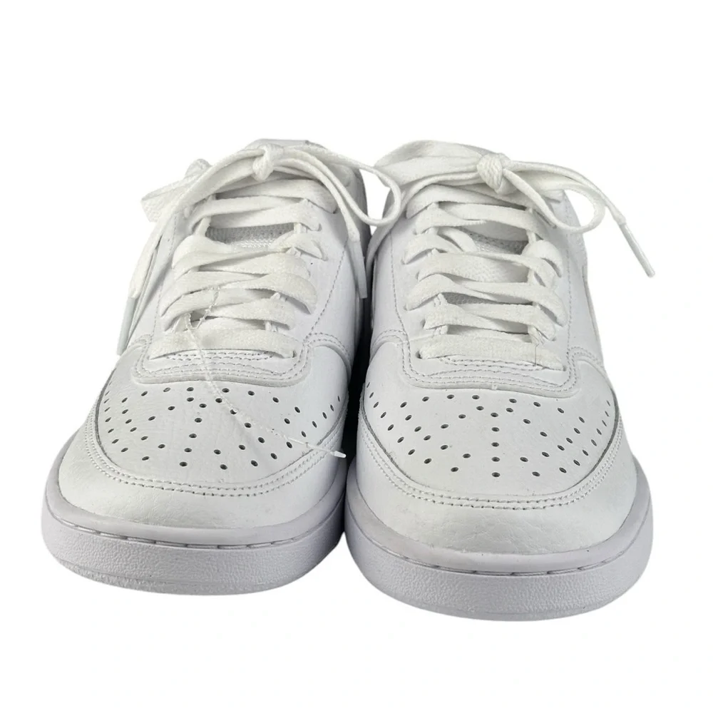 Big Kids Nike Court Vision Sz 6.5 Low Casual Lace-Up Shoes CD5434-100 White NWOB